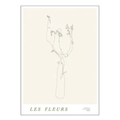 Mie & Him poster 50x70 cm les fleurs 02