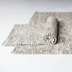 Milo ull gulvløper 70x230 cm melert gråbrun
