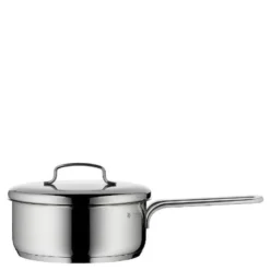 Mini kasserolle med skaft og lokk 16 cm