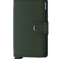 Miniwallet lommebok m/kortholder grønn/svart