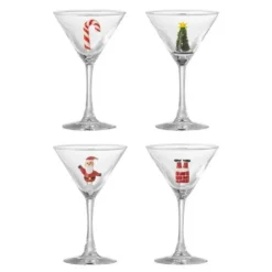 Misa cocktailglass 17 cl 4 stk klar julemotiv