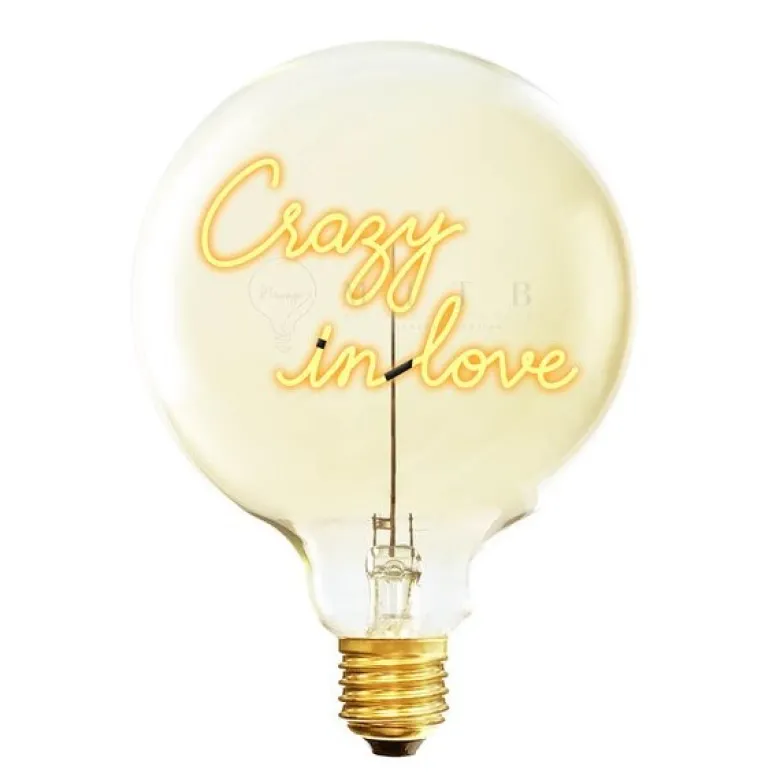 MITB lyspære LED 17 cm Crazy In Love ravfarget