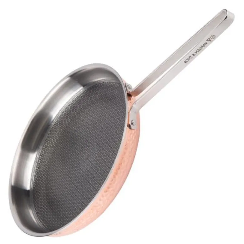 Modell YB stekepanne 28 cm hamret kobber