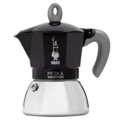 Moka induksjon espressokanne 4 kopper svart