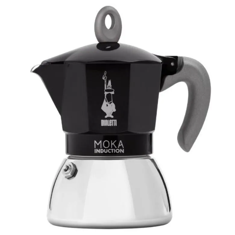 Moka induksjon espressokanne 6 kopper svart