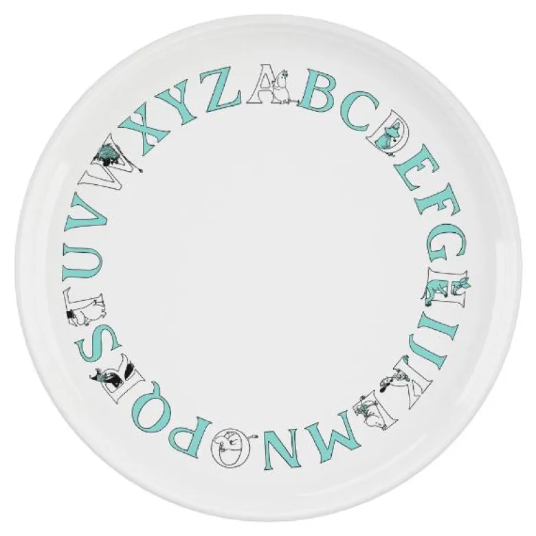 Moomin ABC tallerken 20 cm turqouise