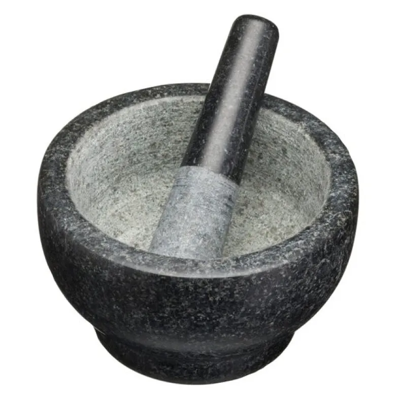 Morter med pistill 20 cm granitt