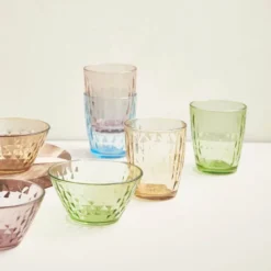 Mosaic vannglass 34 cl 4 stk multi