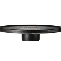 Mörke kakefat m/fot 30 cm svart