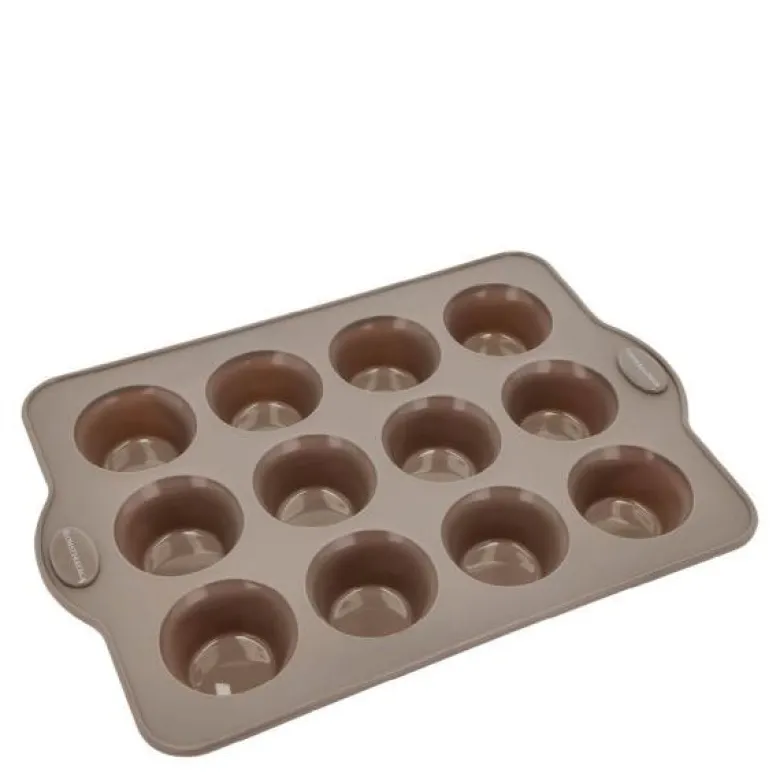 Muffinform 12 stk silikon latte