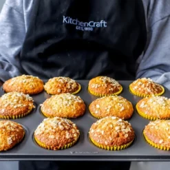 Muffinsform for 12 muffins 35x27 cm grå