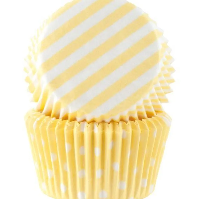 Muffinsform 50 stk gul pastell