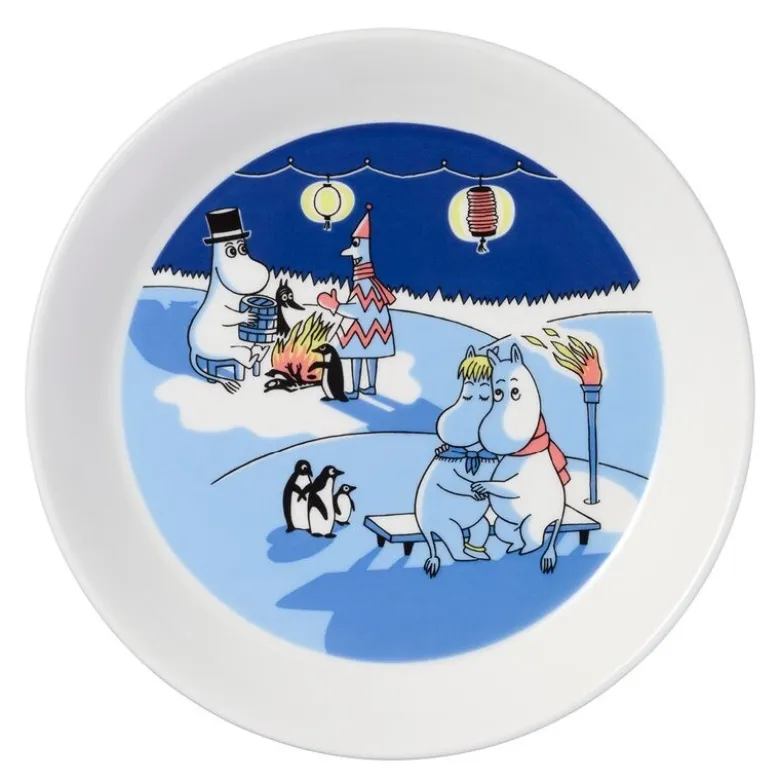 Mummi asjett 19 cm 2 stk vinterbål & seiltur 2024