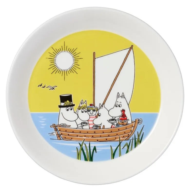 Mummi asjett 19 cm 2 stk vinterbål & seiltur 2024