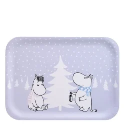Mummi brett 20x27 cm Snøfall lilla