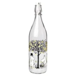 Mummi glassflaske med patentkork 1L epler
