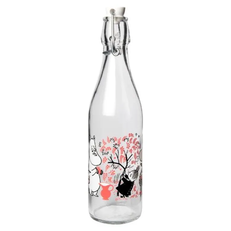 Mummi glassflaske med patentkork 0,5L bær