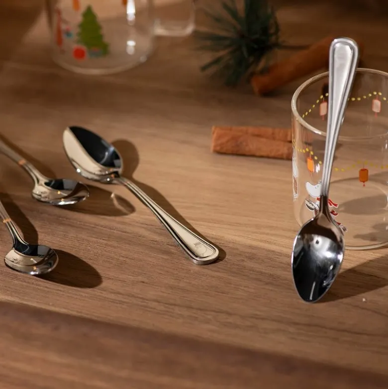 Mummi gløggskje 12 cm 4 stk stål