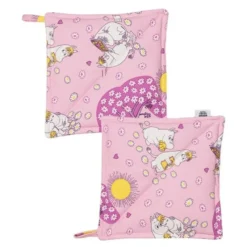 Mummi gryteklut 22x22 cm 2 stk Kjærester rosa