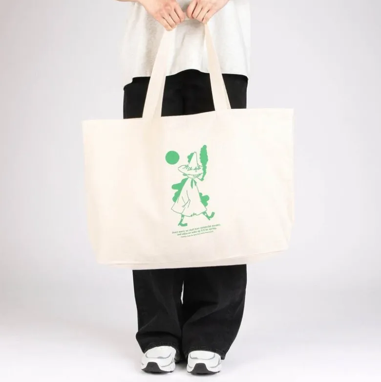 Mummi handlenett XL 65x41 cm Snusmumrikken beige