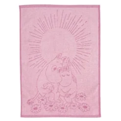 Mummi håndkle 50x70 cm Kjærester rosa