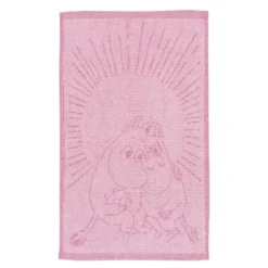 Mummi håndkle 30x50 cm Kjærester rosa