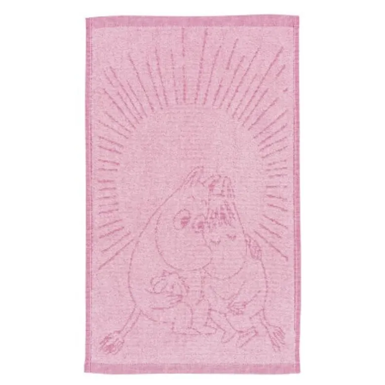 Mummi håndkle 30x50 cm Kjærester rosa