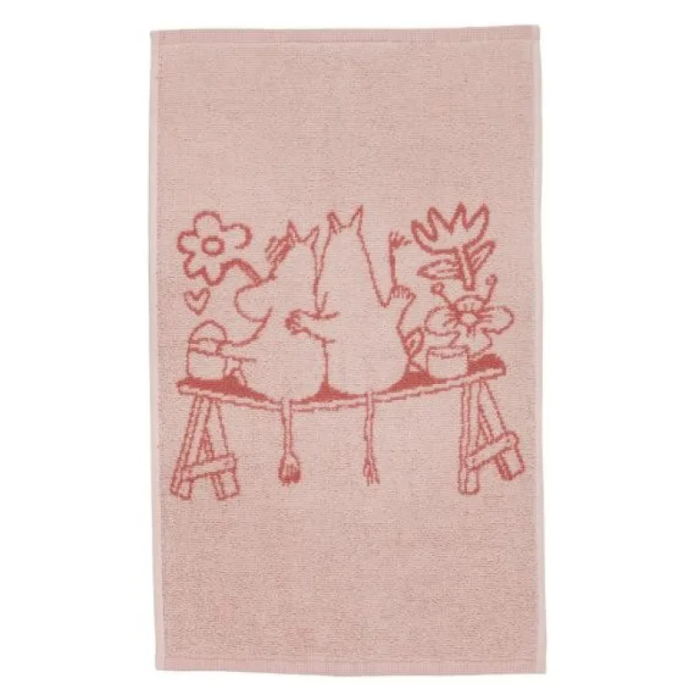 Mummi håndkle 30x50 cm Kjærlighet rosa