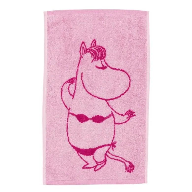 Mummi håndkle 30x50 cm Snorkfrøken rosa