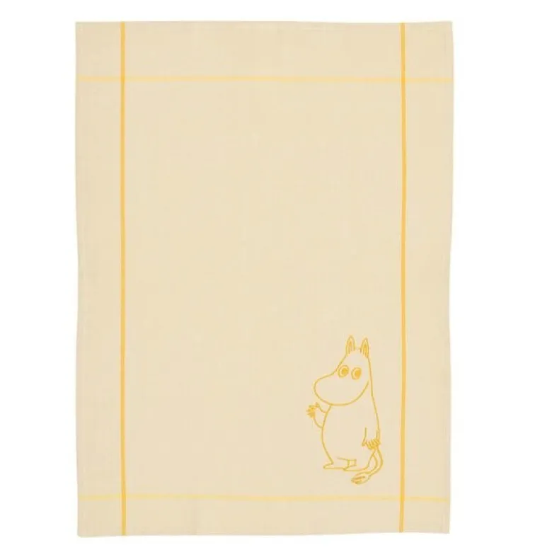 Mummi kjøkkenhåndkle 50x70 cm Mumitrollet gul