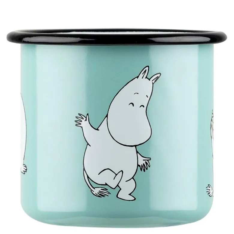 Mummikopp Emalje 37 cl Mummitrollet mint