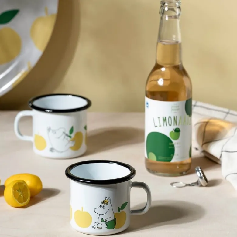 Mummikopp emalje 25 cl Snorkfrøken eple gul