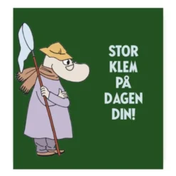 Mummi kort dobbelt Stor klem på dagen din grønn