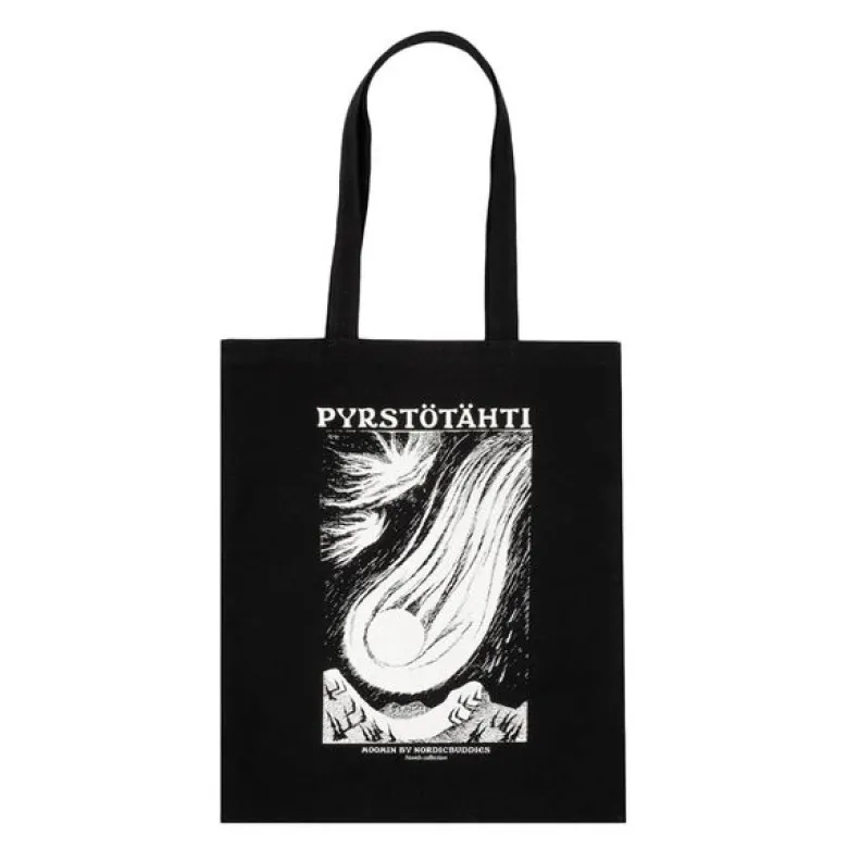 Mummi Novels handlenett 38,5x42 cm Kometen svart