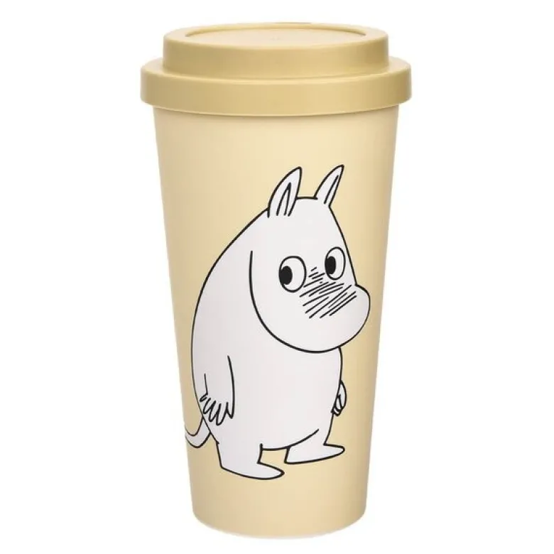 Mummi reisekopp 45 cl Mummitroll sjenert beige