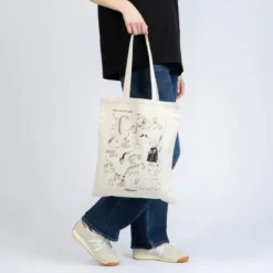 Mummi 80 år handlenett 38,5x42 cm Jungel beige