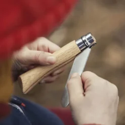 My first Opinel lommekniv 8 cm bøk m/beltehylster
