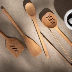 Nature øse med hull 35 cm eik
