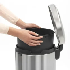 NewIcon pedalbøtte 20L børstet stål FPP