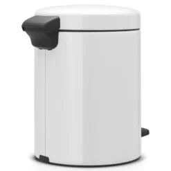 NewIcon pedalbøtte 5L hvit