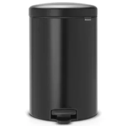 NewIcon pedalbøtte 20L matt svart