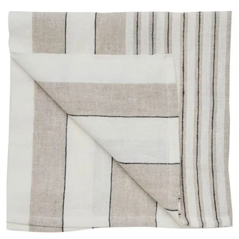 Noah tøyserviett 50x50 cm beige stripe