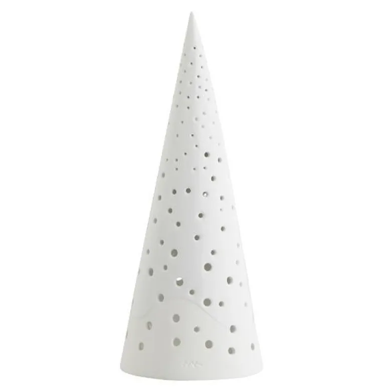 Nobili juletre 25,5 cm snehvit