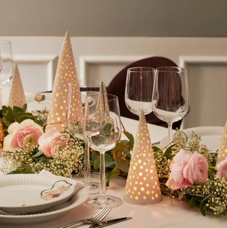 Nobili juletre 25,5 cm snehvit