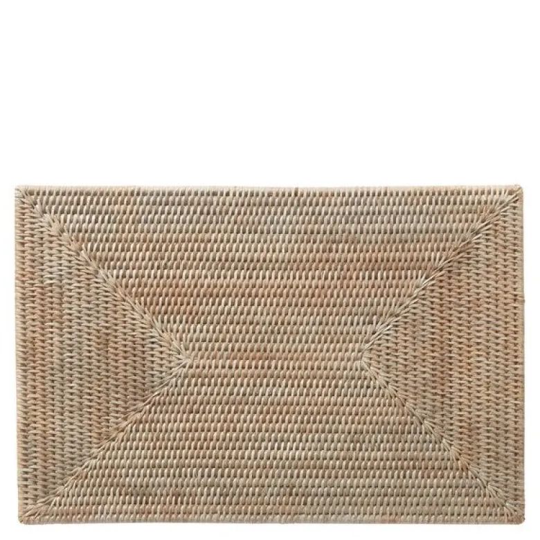 Norah dekkebrikke flettet 45x30 cm natur