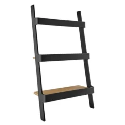 Nordic kitchen minihylle 50 cm svart/bambus