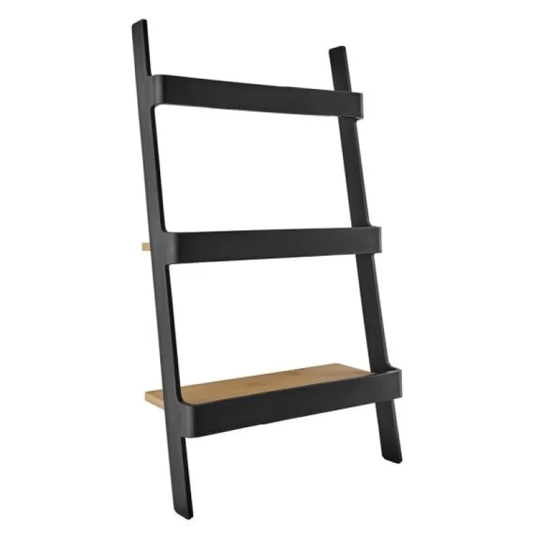 Nordic kitchen minihylle 50 cm svart/bambus
