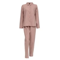Nova flanell pyjamas dame str M varm rosa