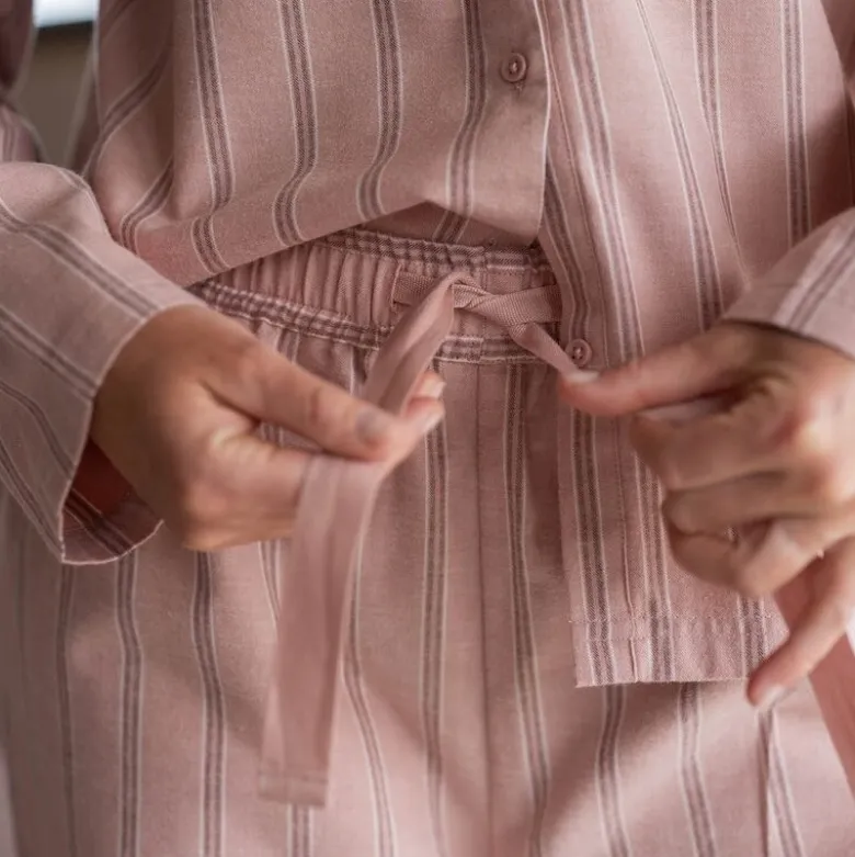 Nova flanell pyjamas dame str XL varm rosa