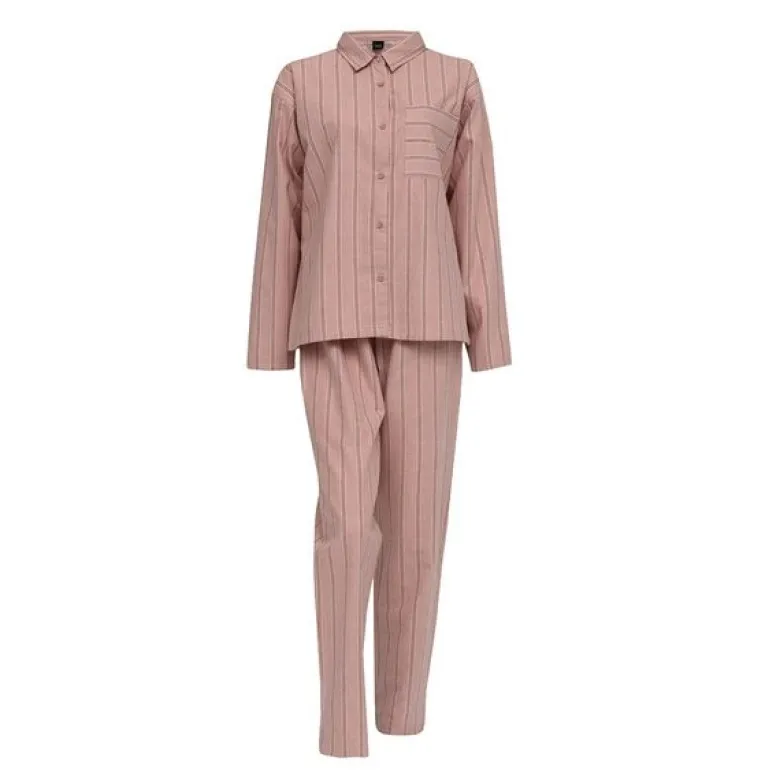 Nova flanell pyjamas dame str XL varm rosa